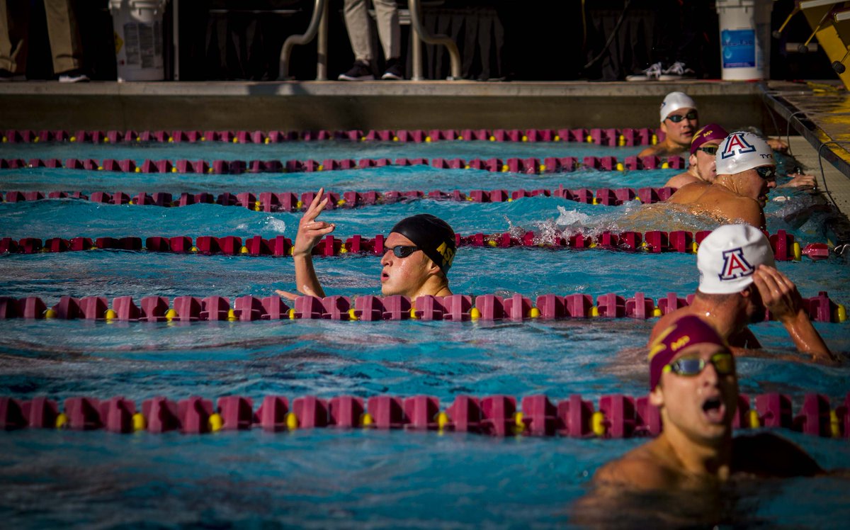 BlakeBenard's tweet photo. No pitty for the kitty.

@ASUSwimDive Ladies knock off No. 22 Arizona for the first time since 1993. Men beat the No. 18 Wildcats by over 100 points. #TerritorialCup https://t.co/i2u4sfvlYz