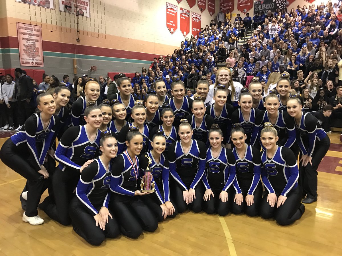 MCPSAthletics's tweet photo. Congratulations to DI Pom winners 3rd place Damascus @DHS_Hornets, 2nd place Sherwood @WarriorResults, and 1st place Poolesville @PHSathletics! #RAISE https://t.co/2kxZVLfklA