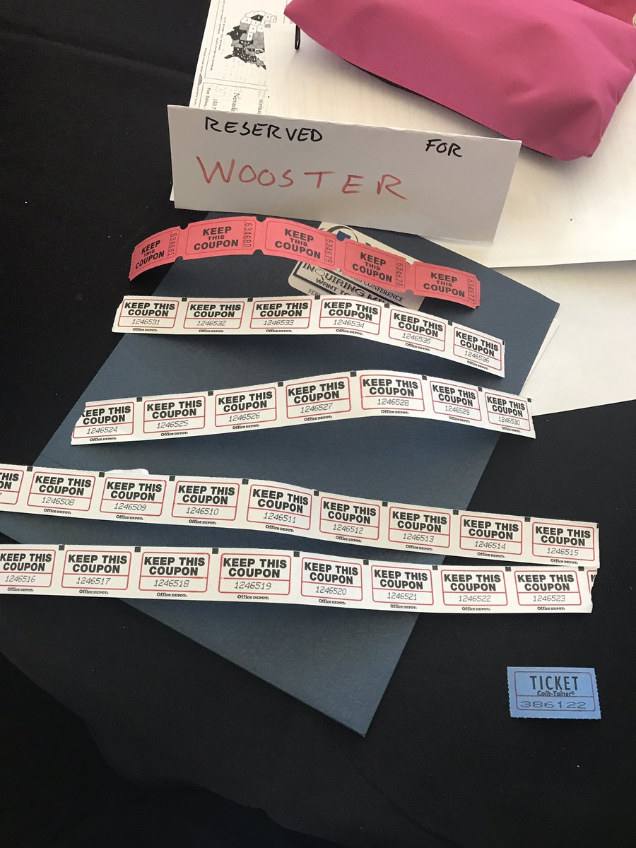 SaltErin89's tweet photo. Wooster... about to win this raffle. #nncss2018 https://t.co/lEaHOlSRl5