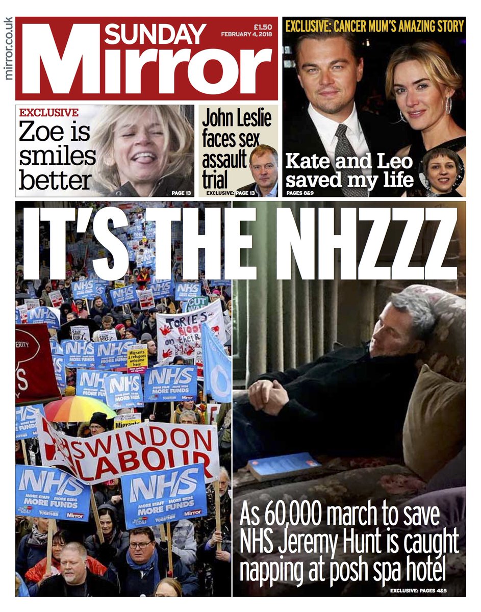 drbenwhite's tweet photo. Only you would book a relaxing spa weekend whilst tens of thousands protest your NHS cuts @Jeremy_Hunt https://t.co/WIfzvurqmO