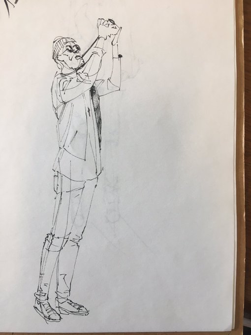さいきん朝活でやってるストリートファッションのスケッチたち 