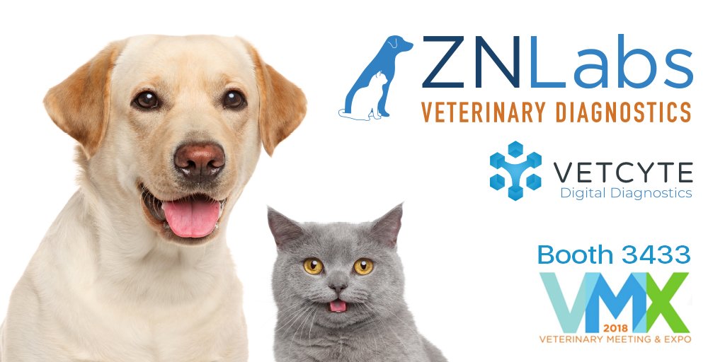 We're excited to be at VMX 2018 with our partner, ZNLabs! Come see us at booth 3433!  #VMX #VMX2018 #NAVC #Vetcyte #ZNLabs #vet #digitaldiagnostics #digitalpathology #vetai #vetlab #motic #moticpanthera #animalreferencepathology