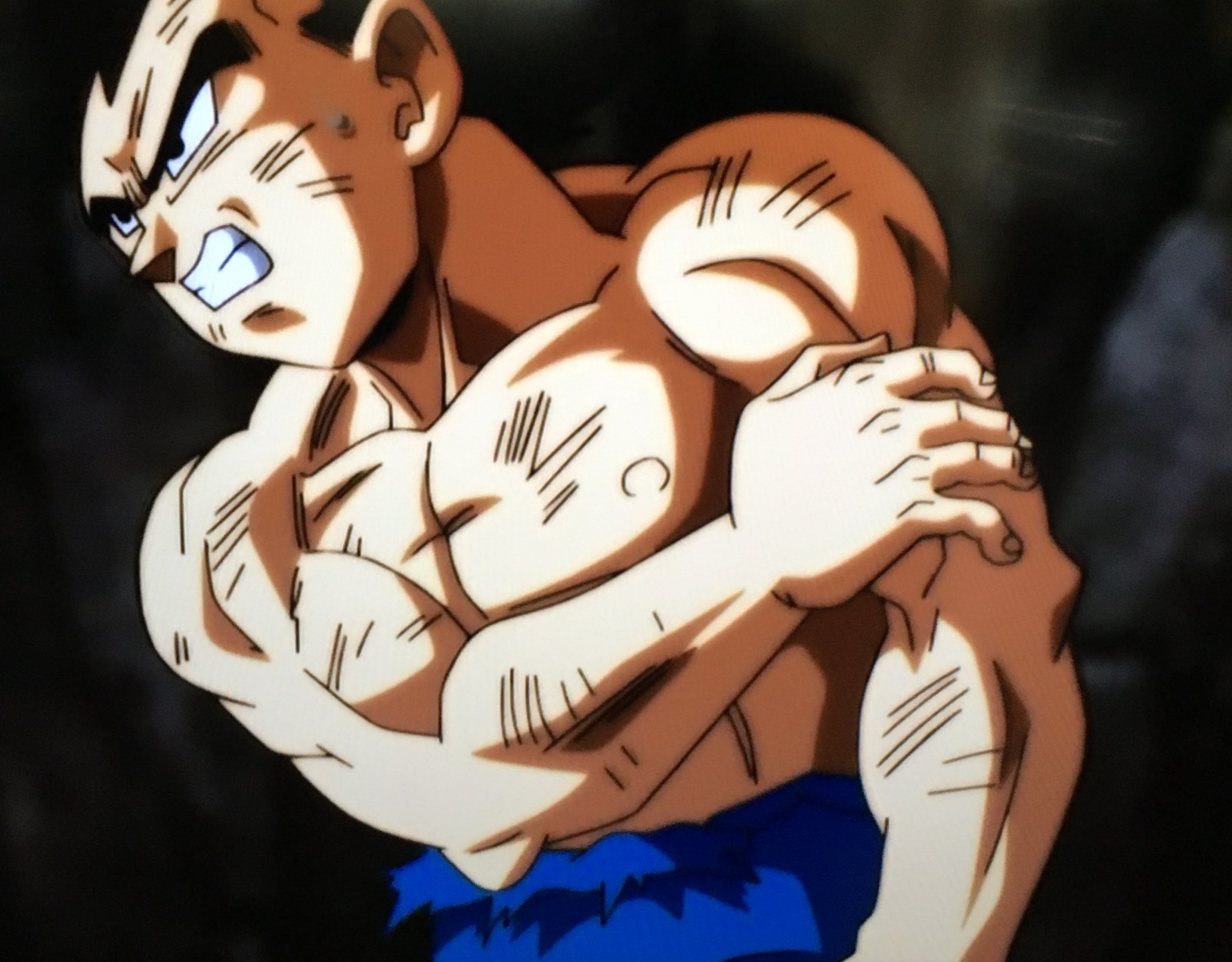 ドラゴンボール消しゴム ベジータ 上半身裸 黄色