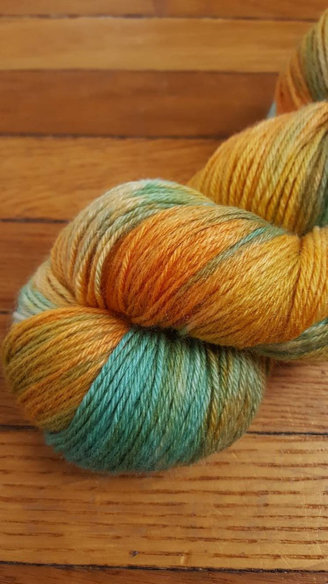 New Citrus Tree colourway! It's like a tropical vacation for your #knitting needles! #yarn #etsy etsy.me/2nGmBDz