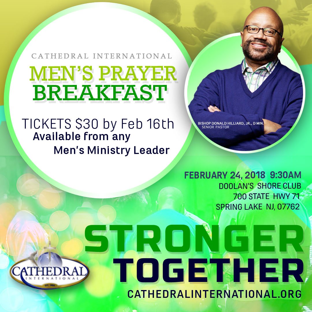 Our men are coming together for a great time of fellowship, empowerment and renewal! Get your ticket. Bring a brother! #StrongerTogether <a href="/ecoard1508/">Tastefully Devine BBQ</a> @craiga_tronik <a href="/Bishop_Hilliard/">Donald Hilliard, Jr.</a>