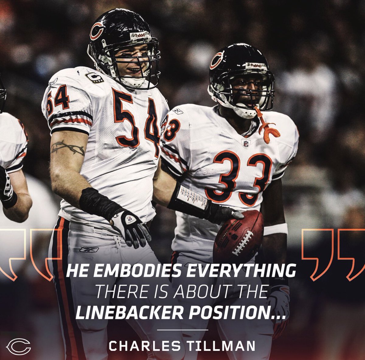 Congrats Big Time. What a privilege it was to have you lead our defense. <a href="/BUrlacher54/">Brian Urlacher</a> #BearDown