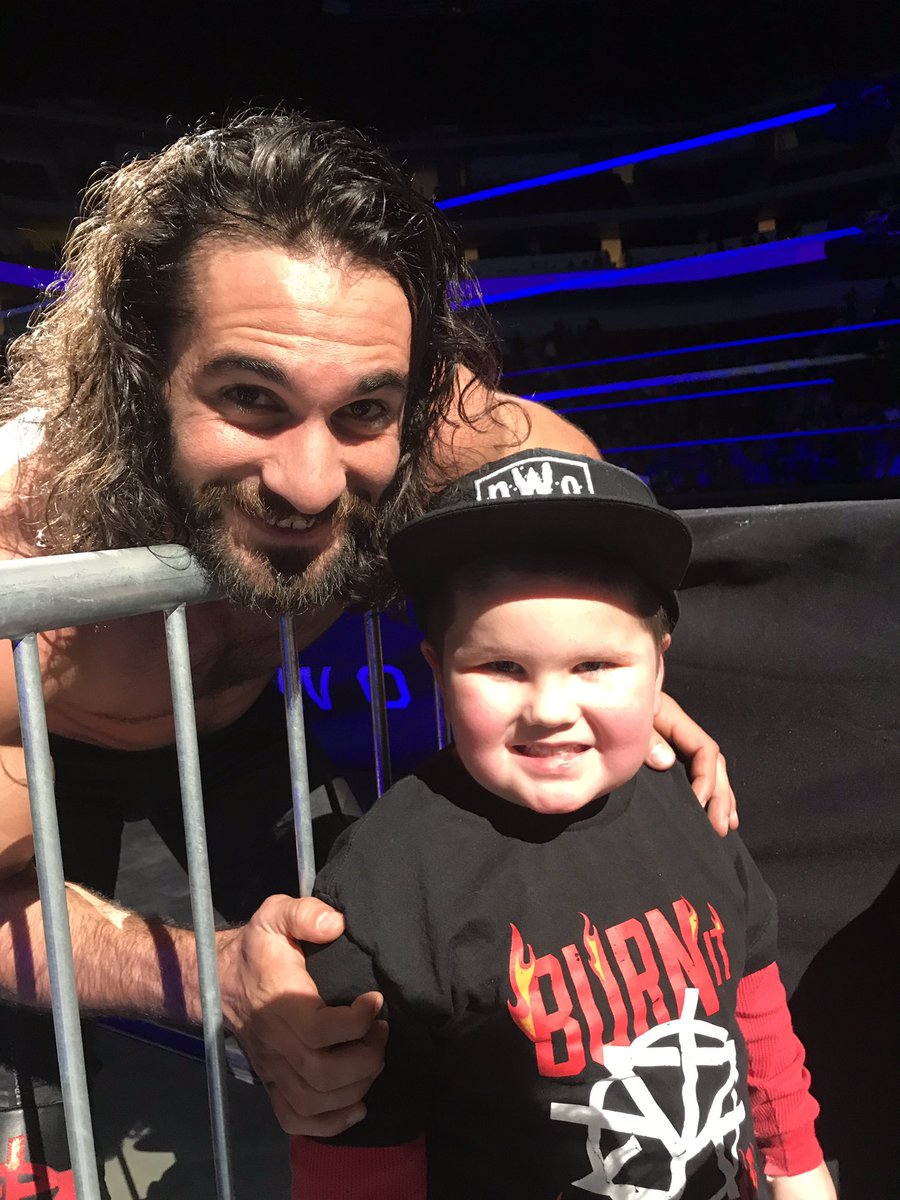 duder6185's tweet photo. When @WWE is life and you get to meet your hero!!! Thank you so much  @WWERollins for taking the time for an autograph and a pic!!! https://t.co/xpo9FGy9M8