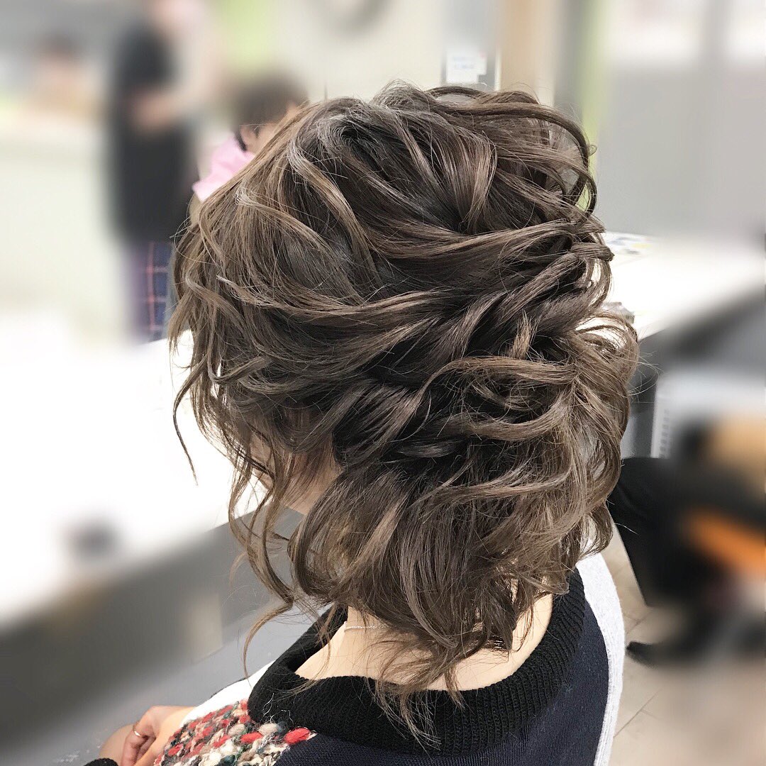 2019春 結婚式お呼ばれ髪型 長さ別 簡単セルフヘアアレンジ C