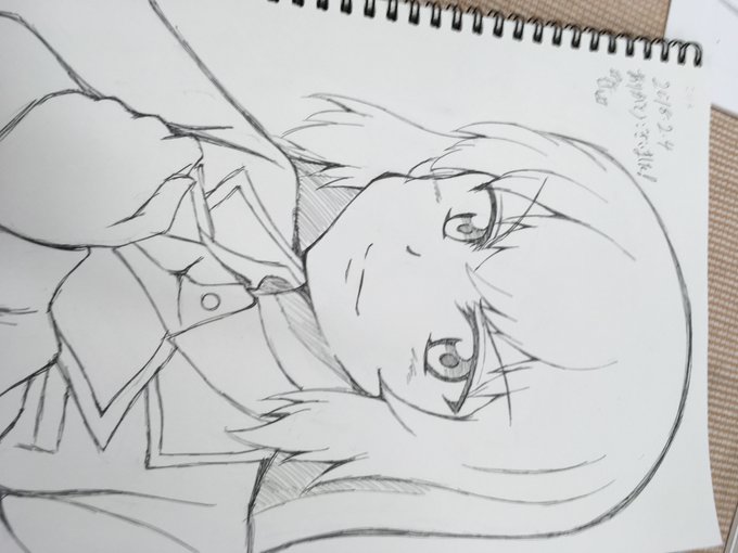 今日はちびっとスケブおじしたで。左は才谷屋せんせリスペクトなポーズ・・ 