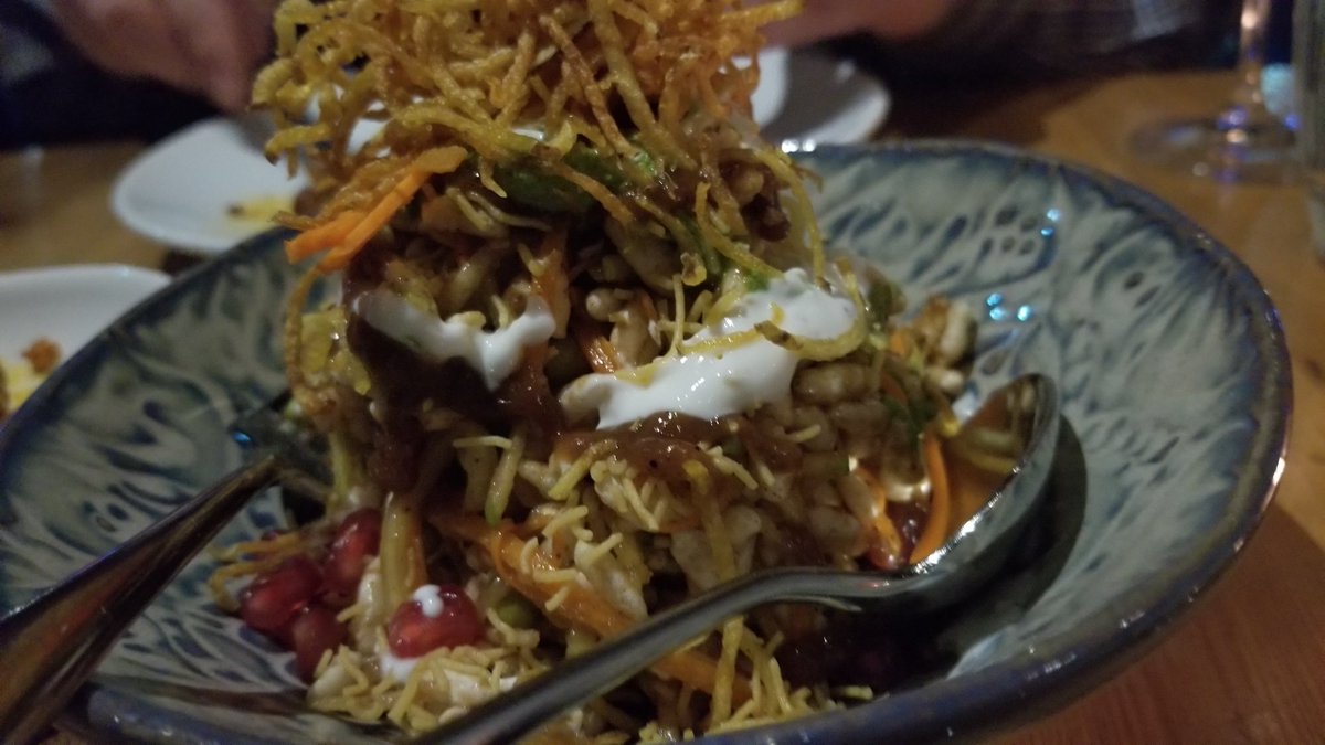 shesinfluential's tweet photo. RT BreadButtered: Delicious, shareable plates of lovely Indian food enjoyed pukkatoronto . #winterlicious2018 LiciousTO #eatlocal https://t.co/z4lh1V9QUD