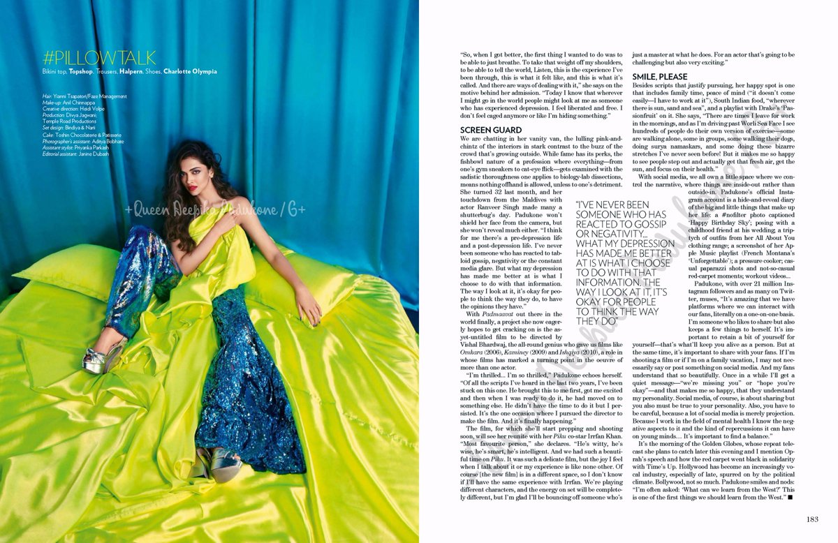 DeepikaP_FC_'s tweet photo. Scans: Our queen of queens Deepika Padukone ♥ for Vogue India Magazine February 1st 2018
@DeepikaPFC @TeamDeepikaMY_ @deepikapaddicts @DeepikaFC_RU https://t.co/bD5etFeQNB