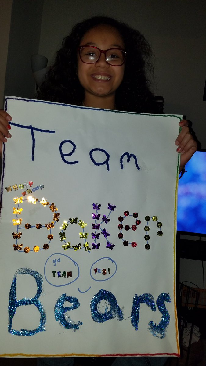 Angelina is ready for the assembly!