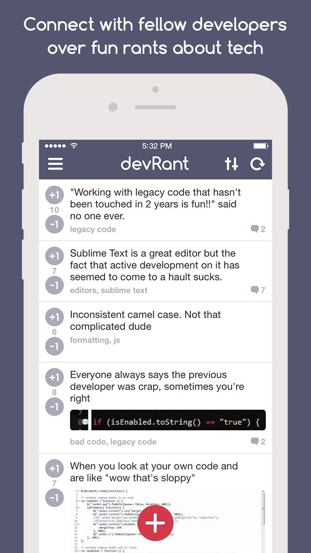 apprater's tweet image. devRant apprater.net/app/8674 #applicationplatforms #programm