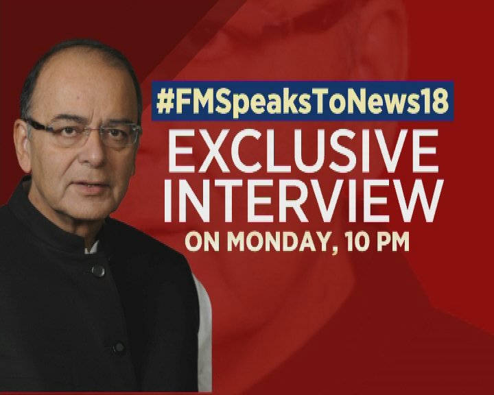 CNNnews18's tweet photo. #FMSpeaksToNews18 | From ‘One Nation, One Poll’ to #SCJudgesMutiny, Finance Minister @arunjaitley opens up like never before. Watch his #EXCLUSIVE conversation with @18RahulJoshi on CNN-News18 at 10 PM tomorrow https://t.co/hVJ4iHZyZM