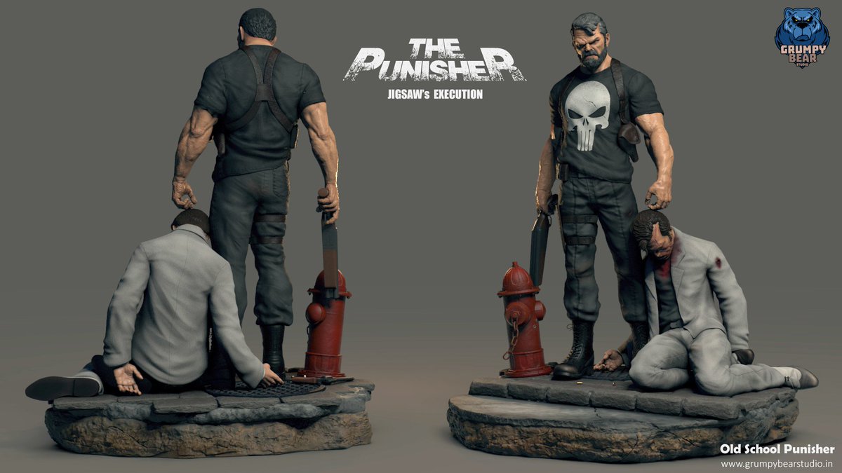 marvel punisher statue
