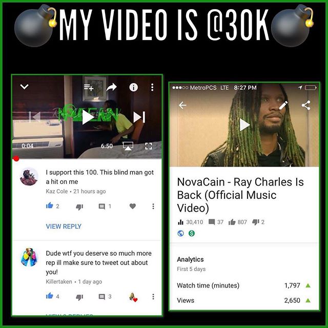 ParadymMusicGrp's tweet photo. 🚨My video has hit 30k in just 2 days 🚨
Search Ray Charles Back on youtube🤑🤑
•
•
#novacain
#youtube 
#musicvideo
#hiphop
#rapper 🔥🔥🔥🔥🔥🔥🔥🔥🔥🔥🔥 https://t.co/HGIeAjTjnO