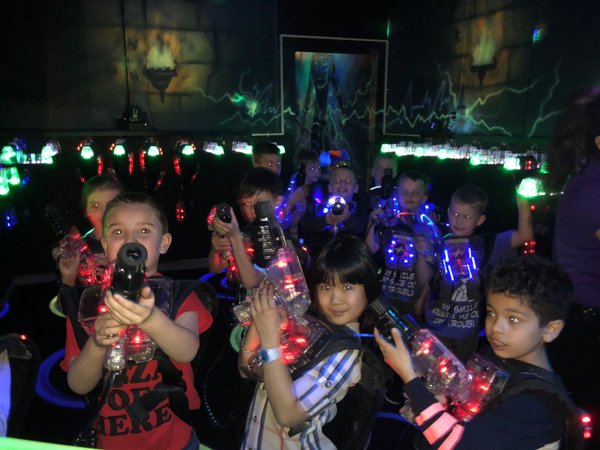 LSatory's tweet image. The boys had a great birthday party today!!  Laser tag, mini golf, arcade games, pizza, cake, and dippin’ dots.  Now they are having a blast at home with their gifts.  Thanks to all of their friends who came!