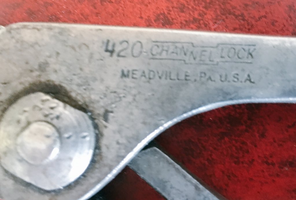 ToolHoarder's tweet photo. I love all Channellocks but these 50's era Model 420's are my new favorites. https://t.co/cEQtWUdc74