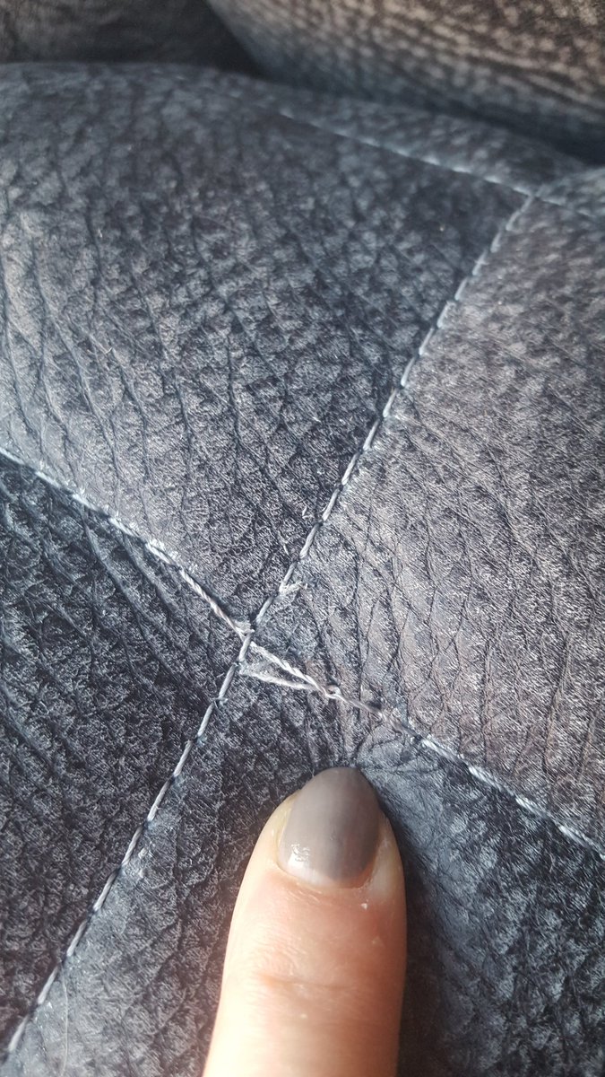 PursePoppet's tweet photo. @Sofology my new sofa has been delivered with poor/missing stitching(!) Your call centre closed and you have no email contact address either....grrrr https://t.co/uYTbgJZP73