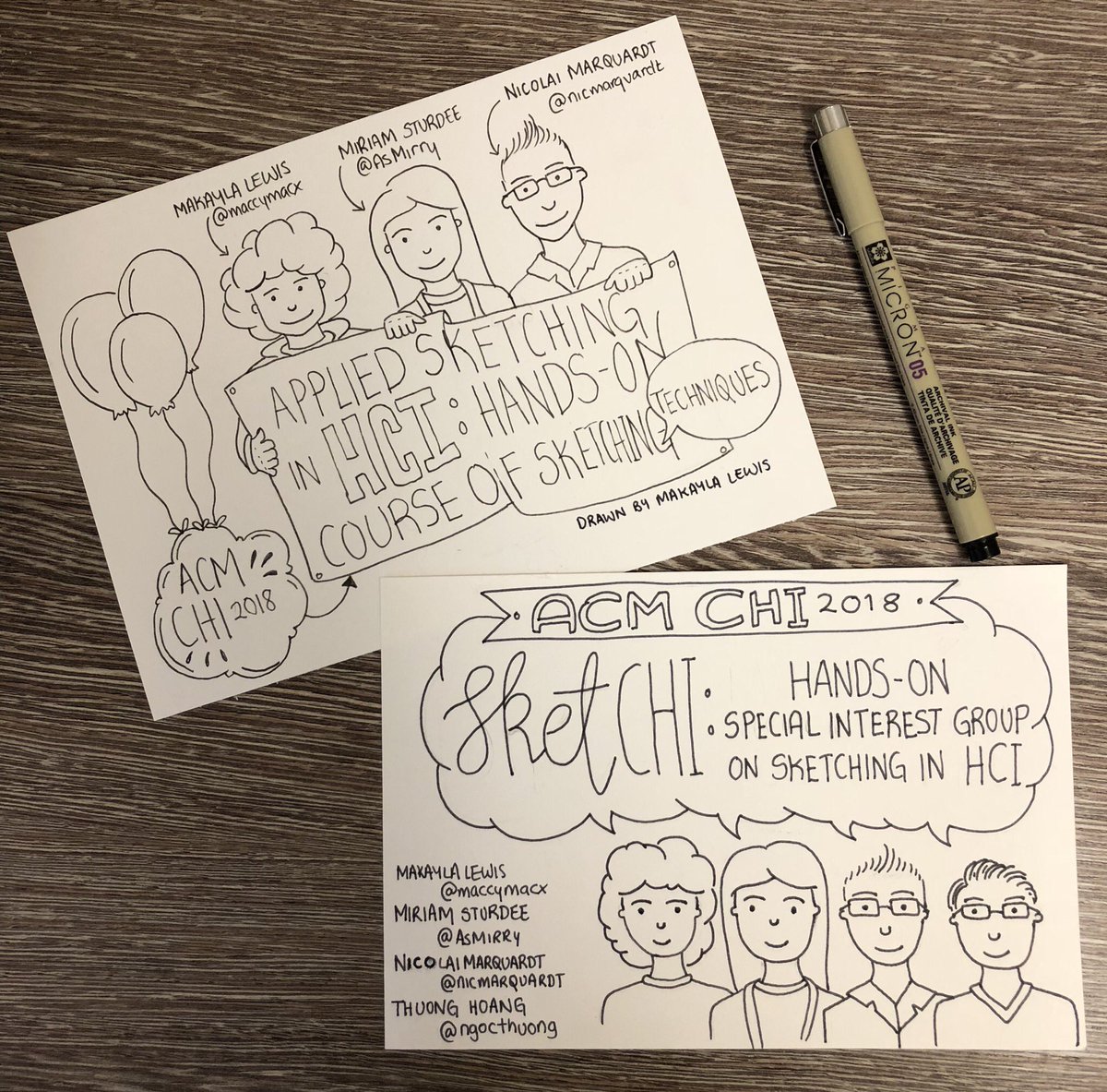Dr Makayla Miranda Lewis (@maccymacx) on Twitter photo Great start to Sunday... ‘SketCHI: Hands-on Special Interest Group on Sketching in HCI’ accepted into @CHI2018 😀
Don’t forget to sign up for our #CHI2018 ‘Applied Sketching in HCI: Hands-on course of sketching techniques’ 😀
<a href="/maccymacx/">Dr Makayla Miranda Lewis</a> <a href="/AsMirry/">Dr Mirry</a> <a href="/nicmarquardt/">Nic Marquardt</a> <a href="/ngocthuong/">Thuong Hoang</a> #HCI Great start to Sunday... ‘SketCHI: Hands-on Special Interest Group on Sketching in HCI’ accepted into @CHI2018 😀
Don’t forget to sign up for our #CHI2018 ‘Applied Sketching in HCI: Hands-on course of sketching techniques’ 😀
<a href="/maccymacx/">Dr Makayla Miranda Lewis</a> <a href="/AsMirry/">Dr Mirry</a> <a href="/nicmarquardt/">Nic Marquardt</a> <a href="/ngocthuong/">Thuong Hoang</a> #HCI