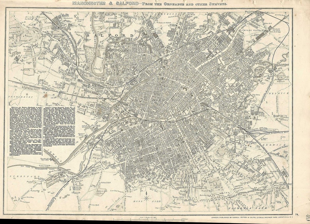 antiquemapsuk's tweet photo. https://t.co/NYrOnZvHY0 #Manchester #Salford #antiquemaps from Frontispiece Ltd of #CanaryWharf Includes 1861 #census statistics on: #Births #Marriages #Deaths #Crime #Population #Geography #History #ancestry #genealogy #familyhistory #familytree #Irwell #family #countymaps #maps https://t.co/5EWK2ywtiO