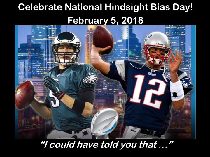 highschoolpsych's tweet photo. It's almost here - National Hindsight Bias Day is Monday! #psychat https://t.co/y08FgeU1rJ