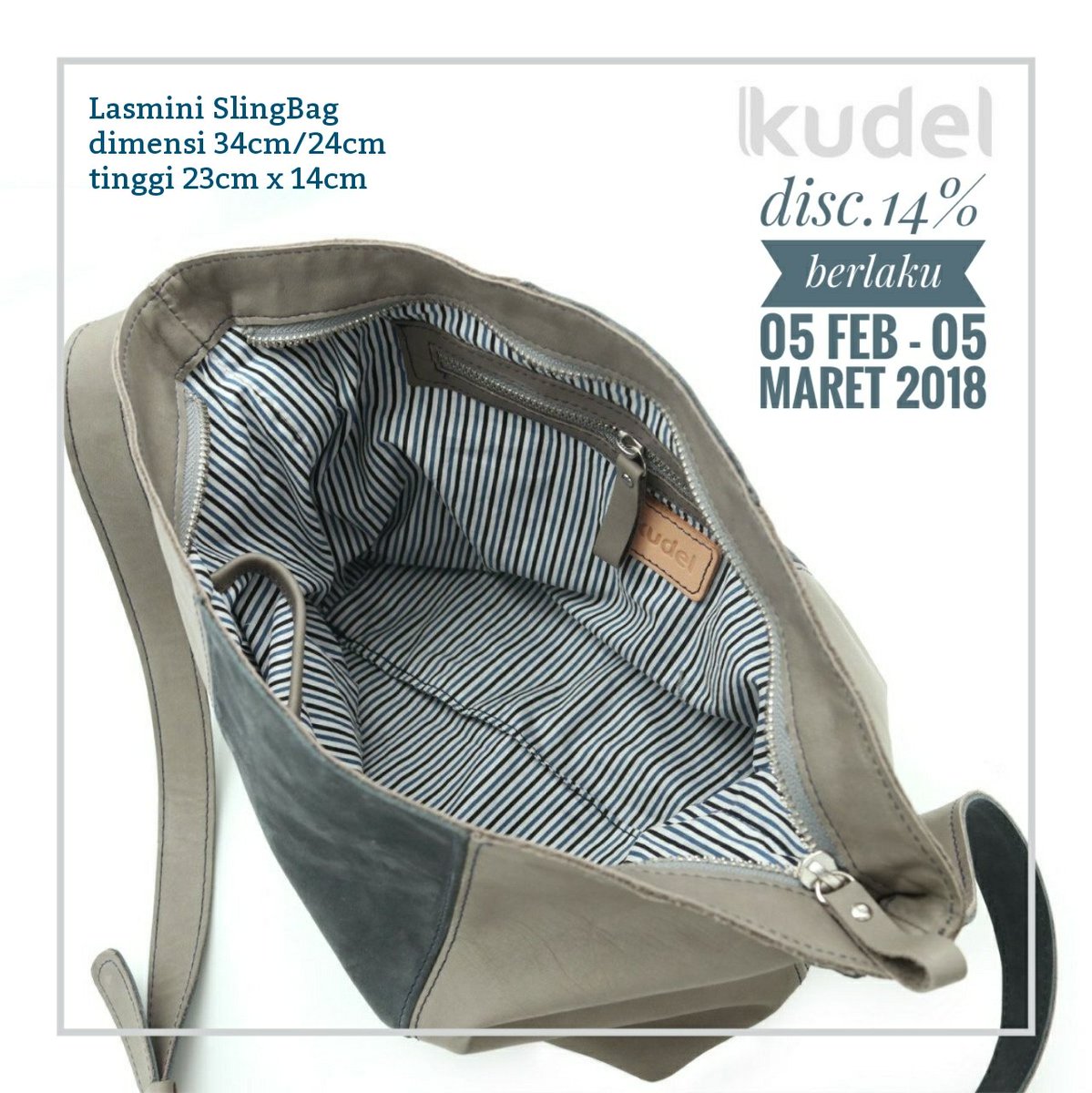 rndhtshnt's tweet photo. Lasmini Sling Bag
furing kain katun garis garis
dimensi 34cm/24cm x 23cm x 14cm (depth)
muat dompet, 2 hp, cosmetic pouch dan pas buat JJS sama gebetan.
#kulitasli #darkblueandgrey #pullupleather #slingbag #leathergood #leatherwork #leatherforbetterstyle #localproduct https://t.co/Wke1k2xo52