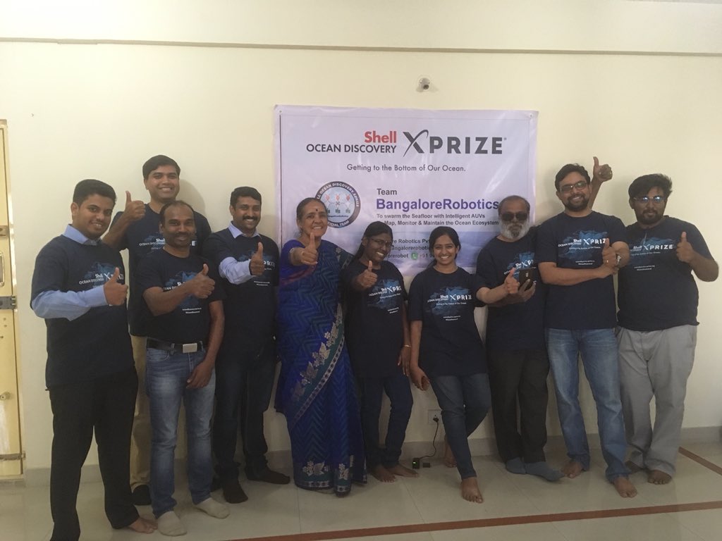 JyovianStorm's tweet photo. We are excited to be testing Team BangaloreRobotics in #Bangalore, #India for the Shell Ocean Discovery @xprize w/ @shashR77969682  @bangalorerobot @sneha_AUV https://t.co/yASabUm5tg