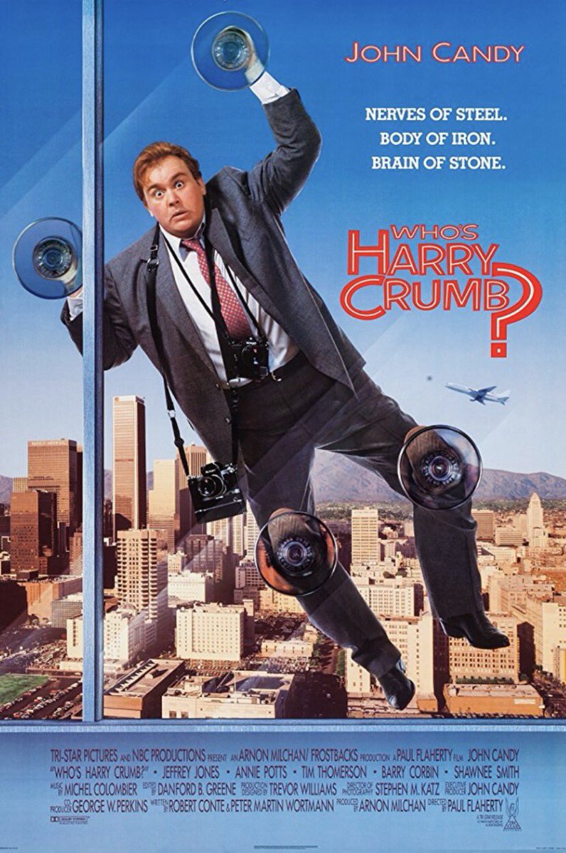 🎬MOVIE HISTORY: 29 years ago today, February 3, 1989, the movie 'Who's Harry Crumb?' opened in theaters!

#JohnCandy #JeffreyJones #AnniePotts #TimThomerson #BarryCorbin #ShawneeSmith #ReneeColeman #ValriBromfield