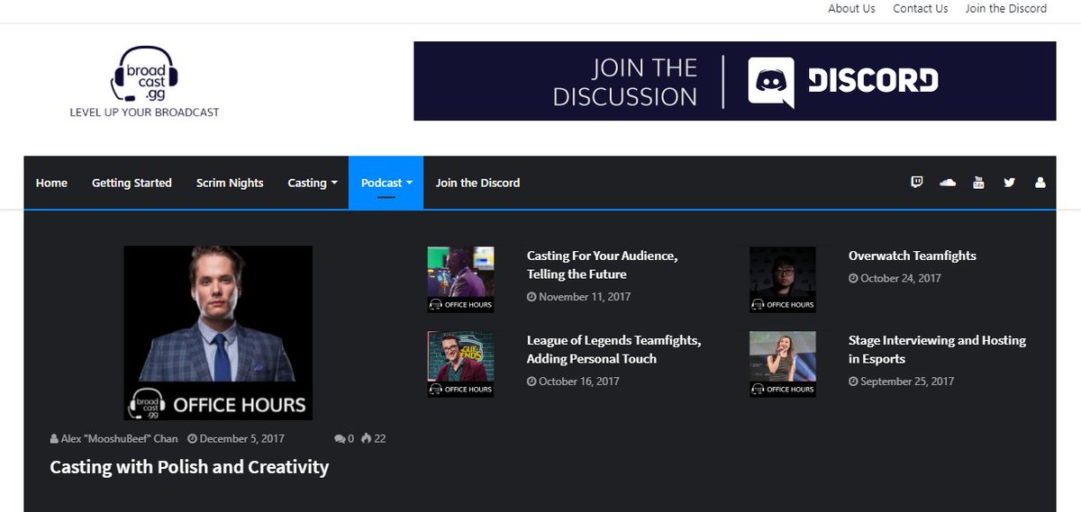 Can't wait to finish the site. Taking a while to configure everything / port over content, but it's absolutely necessary to push <a href="/BroadcastDotGG/">Broadcast.gg</a> forward