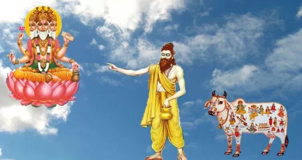 Kashyapa is the son of Marichi and grandson of Brahma. He was the father of Devas, Asuras, Nagas, garudas, Vamana, Agni, Adityas, Daityas, Aryaman, Mitra, Pusan, Varuna and all Humanity. He is the progenitor, Prajapati.