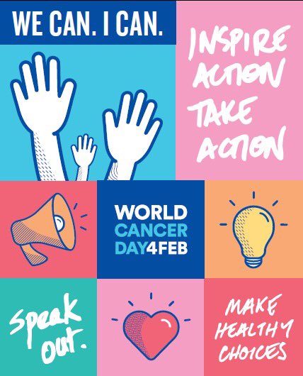 El cáncer puede prevenirse, tratarse y, muchas veces, curarse. Hoy #DíaMundialContraElCáncer. Juntos lo conseguiremos #WeCanICan #WorldCancerDay