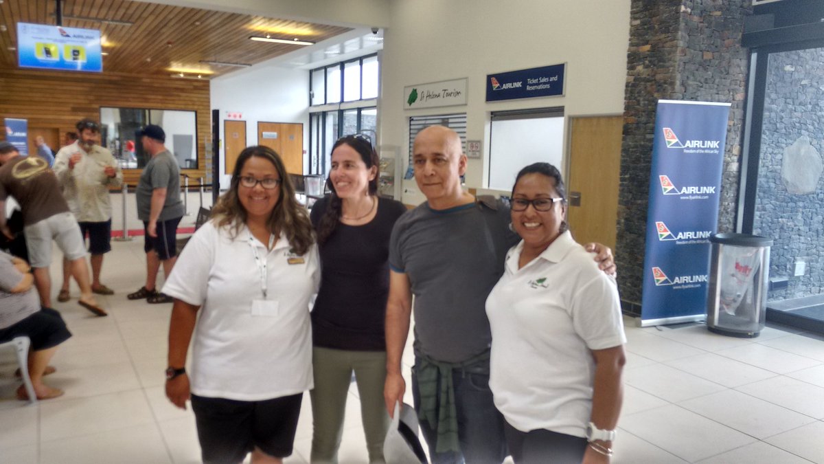 STHL_Conference's tweet photo. Saying farewell to the speakers from the #sthelenaconference @SAERI_FI @sthelenatourism #StHelenaAirport
Thank you all for a successful 1st week and have a safe flight. https://t.co/4C6hIhq40B