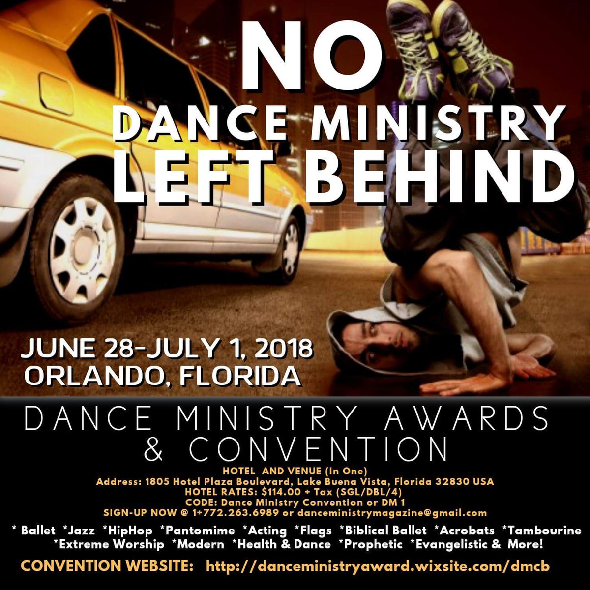 danceminmag's tweet photo. Dance Ministry Awards &amp; Convention! June 28 - July 1st, 2018. Orlando, FL http:// https://t.co/LxYcWO3k9P https://t.co/6Pz1IOXIDL