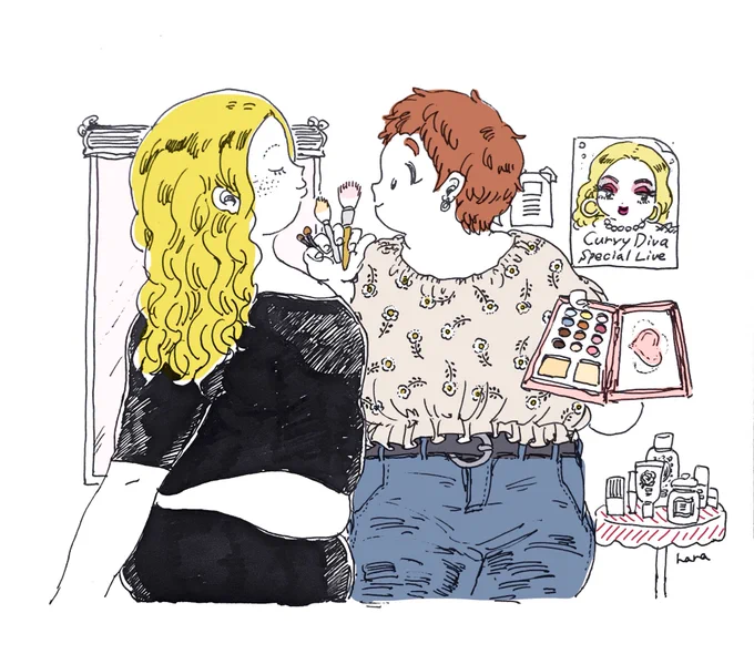 ?♡ / CurvyDiva Makeup!
#PlusSize #illustration 