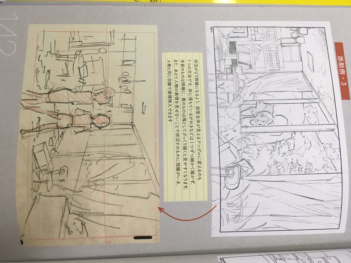 買って良かった。
何が良かったって、まず人物の描き方!からじゃなくてモノの捉え方の提案(数パターン)から始まるし、アニメーターさんが描かれた本だから常に動きが意識されてるし、カメラワークやレイアウトの考え方まで載ってる。とても基礎的な内容だけど、改めて基礎の大事さを再確認した。 