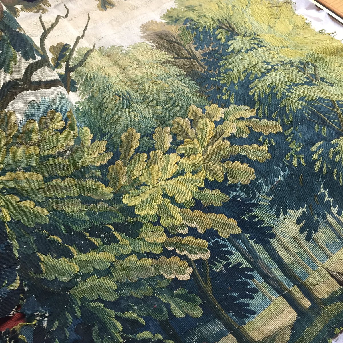 KateArchive's tweet photo. Loved this piece of #C18th #tapestry - part of our #tapestry study day https://t.co/Z2pqeFENoM