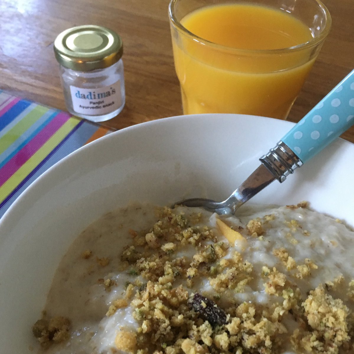 Breakfast of porridge &amp; pajiri from the lovely <a href="/_dadimas/">dadima's | by Anni</a> 😋😋👍