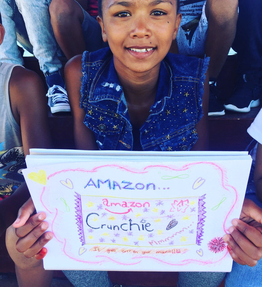 ChildCareSA's tweet photo. #Competition Time! At last weeks Bambini Dream Trust workshop the kids learnt about artistic careers &amp; had a graphic design lesson. They were challenged to design a chocolate brand. Search #bambinidreamvote, like your favorite designs. The artist with the most likes wins a prize! https://t.co/Wxa4JstJ5z