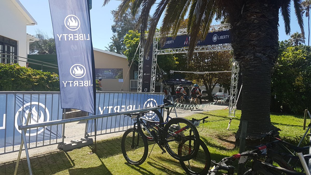When stage 1 of the #LibertyTranscape2018 finishes on your doorstep. #edenadventures #mtb <a href="/TranscapeMTB/">TransCape MTB</a>