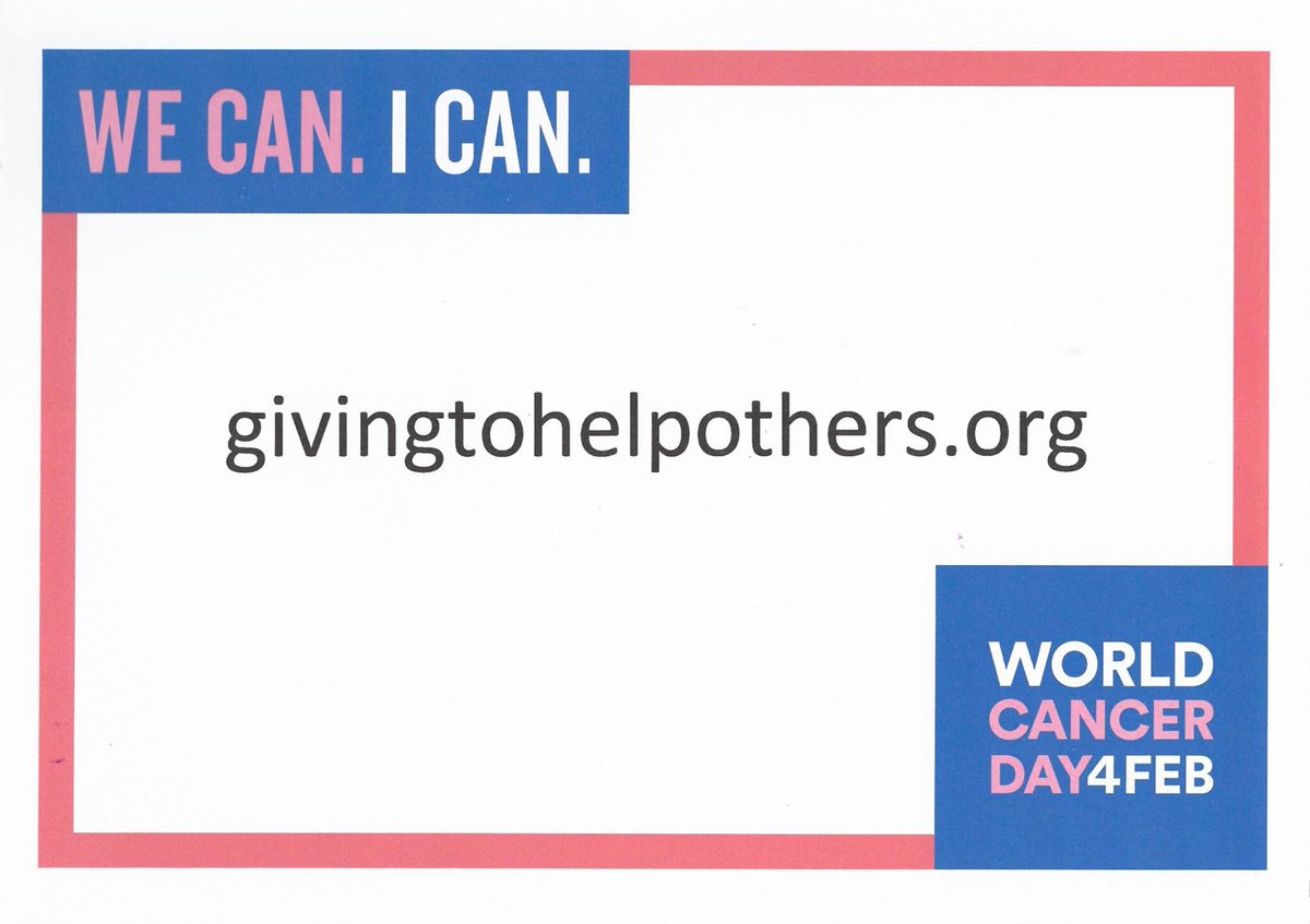 swab4margot's tweet photo. Today is #WorldCancerDay 

The theme is #WeCanICan and if you wish to do more, there are ways you can get involved here: https://t.co/fjDgqmQ7Rv 

Team Margot
Together, saving lives https://t.co/mEk6zH8noZ