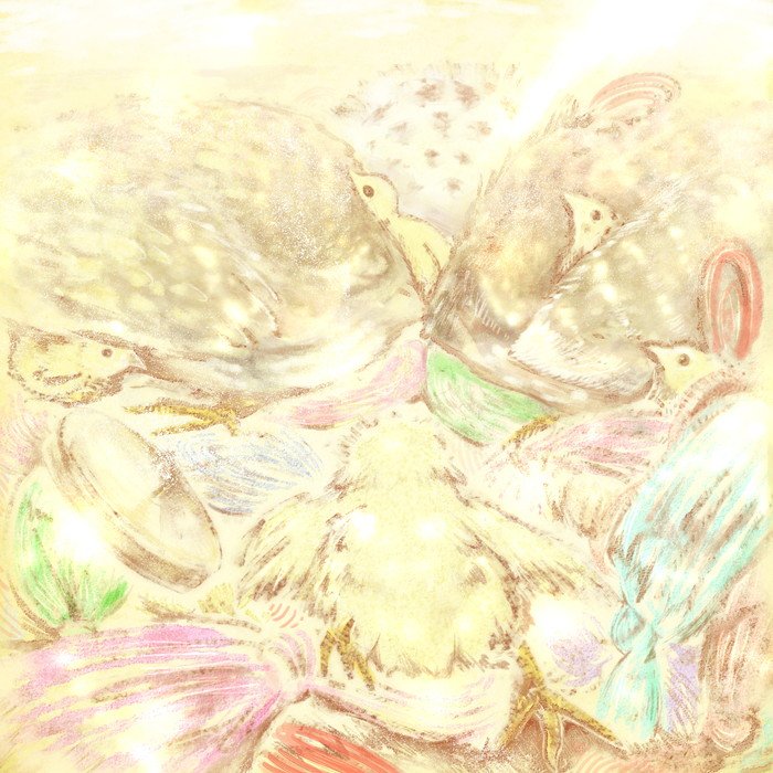 Ho_Ch's tweet photo. こんにちは。絵本の新作がでました。ボタンクイールという字のない長い絵本です。鳥が生まれて生きて毛糸に巣作りしたりビーズで砂あびしたりします。https://t.co/Ab8na78b7P https://t.co/5QWMjuEc5X