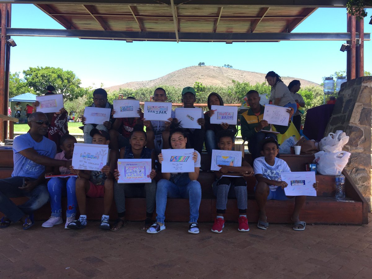 ChildCareSA's tweet photo. Help us demonstrate the power of social media to the Bambini Dream Foundation Trust kids. Search for #bambinidreamvote. Check out the kids chocolate bar designs after a graphic design lesson at last weekends workshop. Like your favorites! The designer who get the most likes, wins https://t.co/72z1F0l7kc