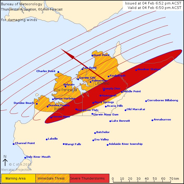 abcdarwin's tweet photo. 💨 Batten down the hatches #Darwin, damaging winds are on their way!
Areas set to be affected include Darwin City, #Palmerston, #DundeeBeach, #GunnPoint and #CharlesPoint.
Follow the warning: https://t.co/oUwEVMJLa6 https://t.co/VFcj2G5idP