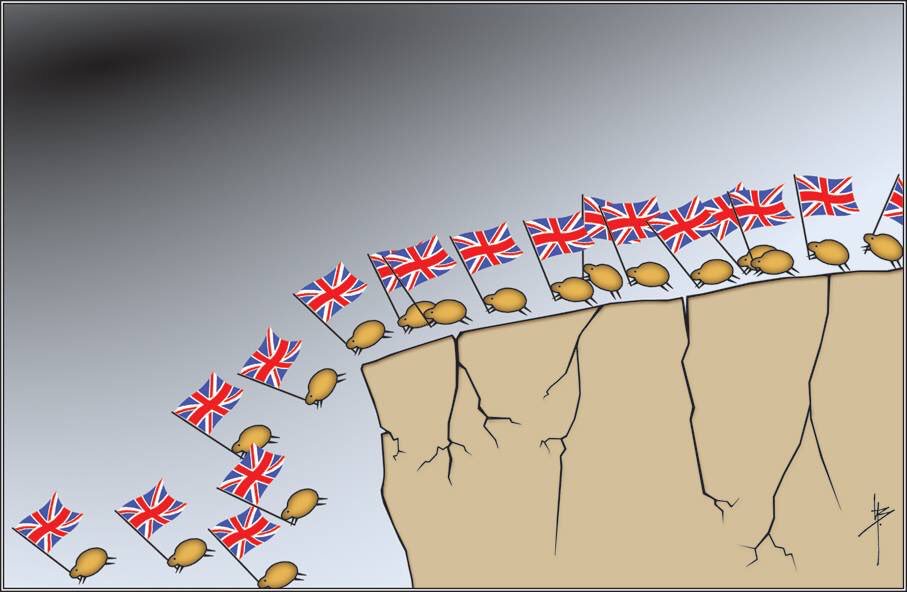MikeBuss's tweet photo. Brexit Lemmings ready to follow any Brexit as long as they get Brexit | #Brexit #EU #Europe #EuropeanUnion @LibDems @LibDemPress @Number10gov @theSNP @Swindon4EU @peoplesmarch4eu @MossSide4EU @HP17_4EU https://t.co/wloJnKkxB3