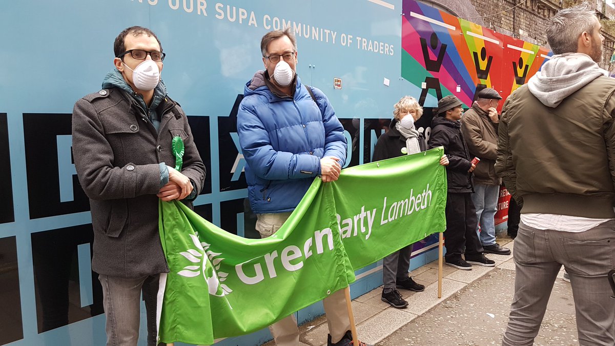 Attended the <a href="/SaveBrixton/">Save Brixton Arches</a> event in Brixton today. It would have been nice if all the parties turned up to support them but only <a href="/Lambethgp/">Lambeth Green Party</a> did.