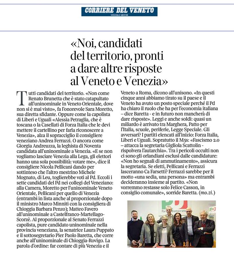 ConPellicani's tweet photo. Ieri la presentazione alla stampa dei candidati veneziani alle #elezioni2018. 
Il legame con il territorio è la cifra delle nostre candidature: conoscenza dei problemi e risposte concrete.
#ElezioniPolitiche2018 https://t.co/R0KICI06ed