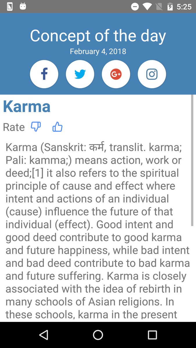 concept_a_day's tweet photo. Concept of the Day: Karma. Free app https://t.co/CvzmWOfcaj 
 #dailyconcept #knowledge #culture #theory #interesting #sociology #psychology #marketing #business #science #arts #philosophy #learning #education #religion #technology #economics https://t.co/HYAbLgmmR0