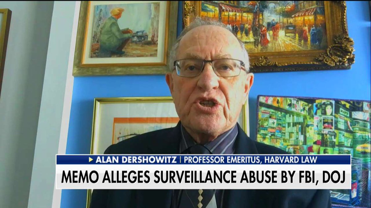 .<a href="/AlanDersh/">Alan Dershowitz</a>: "We heard the phoniest arguments recently to try to stop this memo from coming out." #SundayFutures <a href="/MariaBartiromo/">Maria Bartiromo</a>