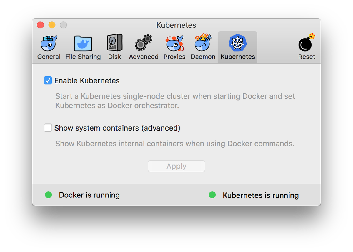 Quintus23M's tweet photo. Just WOW, running #Kubernetes #k8s 1.9.2 in #Docker4Mac is so damn easy. Well done @Docker engineers and community! 🐳 https://t.co/NR6mFTXqDF